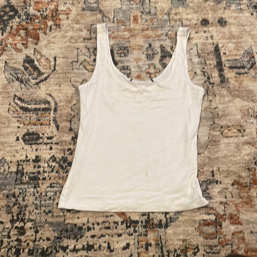 Plain White Cropped Tank